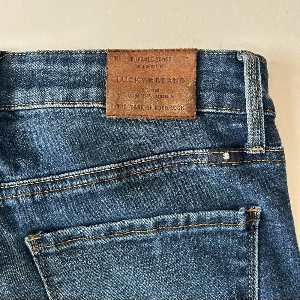 Lucky Brand Dark Wash Indigo Mid-Rise Skinny Jeans Spring Trend Size 4/27 - Picture 6 of 10